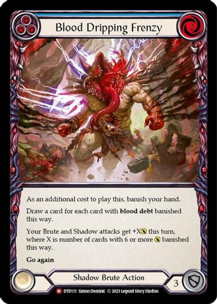 FAB10 1st DTD-111M Blood Dripping Frenzy (Rainbow Foil)