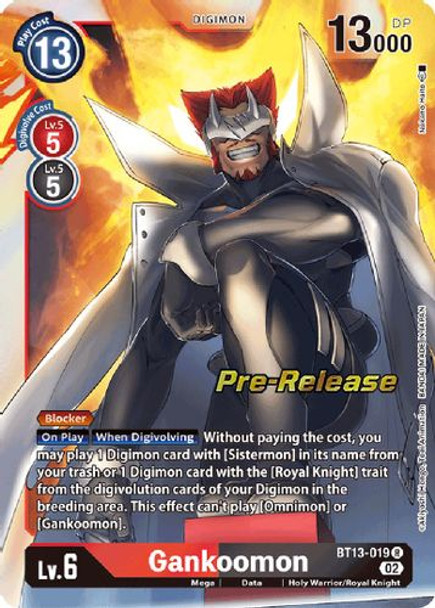 BT13-019R Gankoomon (Prerelease Stamp) (Foil)