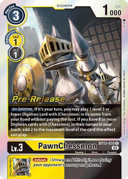 BT13-035R PawnChessmon (Prerelease Stamp) (Foil)