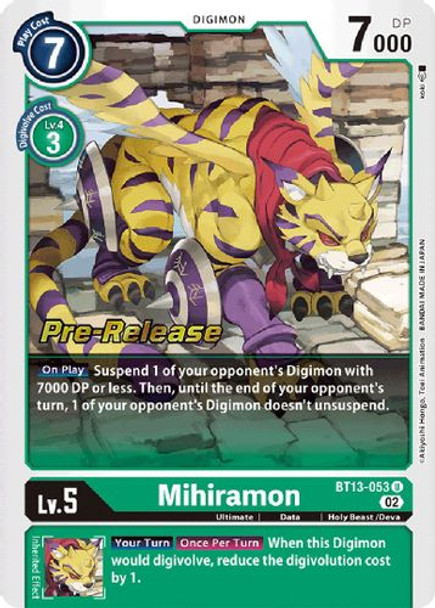 BT13-053U Mihiramon (Prerelease Stamp) (Foil)