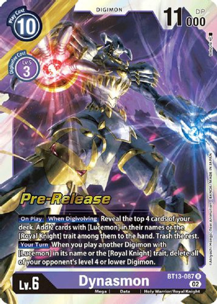 BT13-087R Dynasmon (Prerelease Stamp) (Foil)