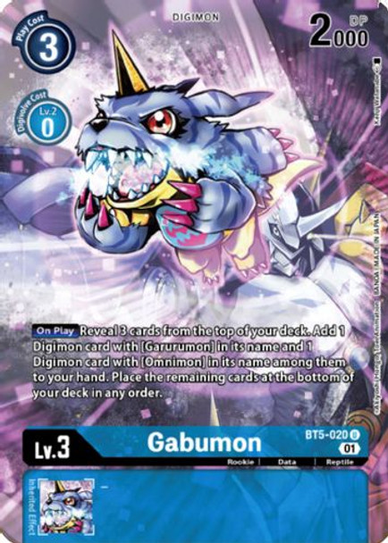 BT05-020U Gabumon (Digimon Royal Knights Card Set) (Foil)