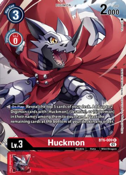BT06-009R Huckmon (Digimon Royal Knights Card Set) (Foil)
