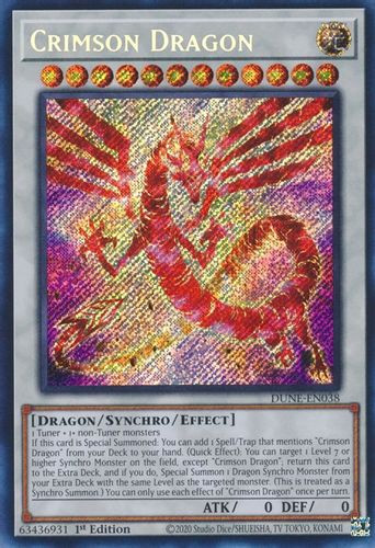 DUNE-EN038 Crimson Dragon (Secret Rare) <1st>