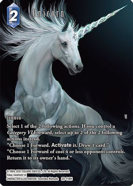 FF20-118H Unicorn (Full Art) (Foil)