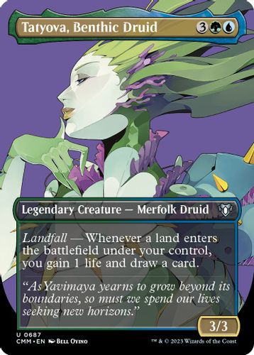 CMM-0687U Tatyova, Benthic Druid (Borderless) (Foil)