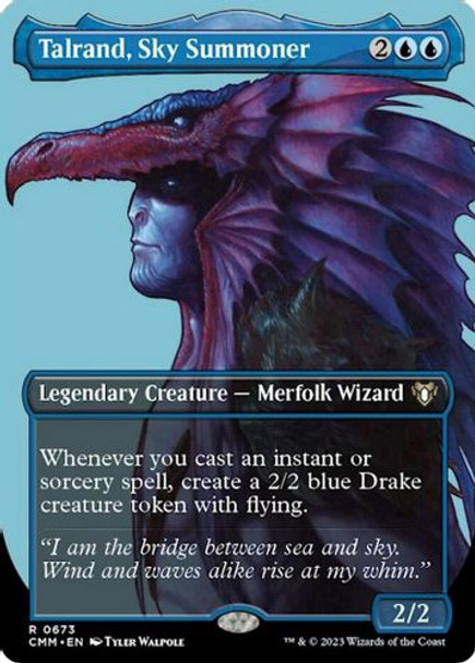 CMM-0673R Talrand, Sky Summoner (Borderless) (Foil)
