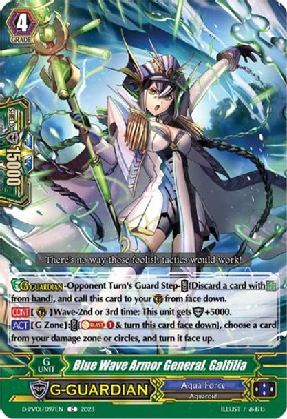 D-PV01/097EN Blue Wave Armor General, Galfilia