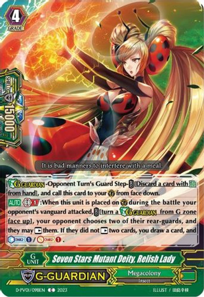 D-PV01/098EN Seven Stars Mutant Deity, Relish Lady