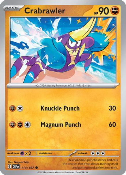 [SV03][OBF-114/197](C) Crabrawler (Reverse Holo)