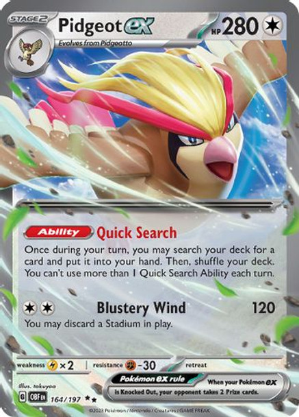 [SV03][OBF-164/197](RR) Pidgeot ex (Holo)