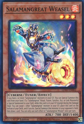 LD10-EN002 Salamangreat Weasel (Super Rare) <1st>