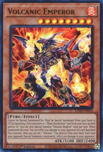 LD10-EN018 Volcanic Emperor (Ultra Rare) <1st>