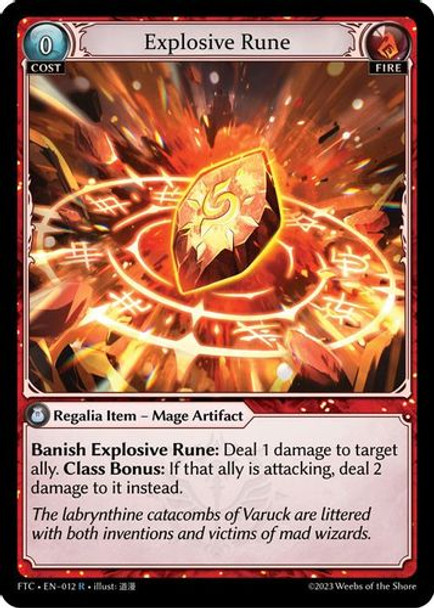 GA02-FTC1st-EN-012R Explosive Rune (Foil)