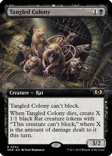 WOE-0344R Tangled Colony (Extended Art) (Foil)