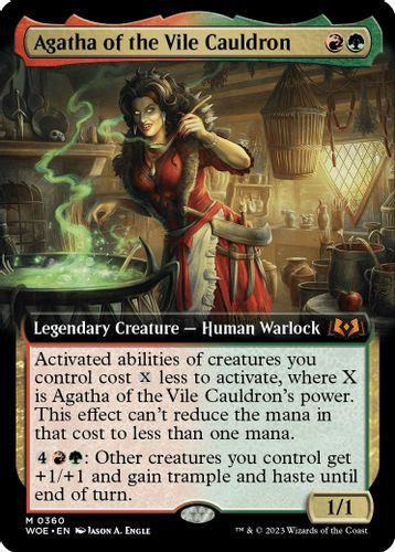 WOE-0360M Agatha of the Vile Cauldron (Extended Art) (Foil)