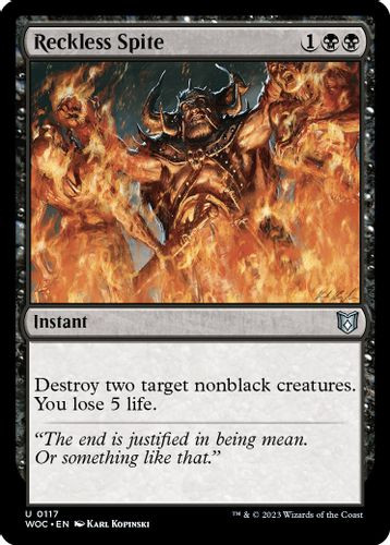 WOC-0117U Reckless Spite