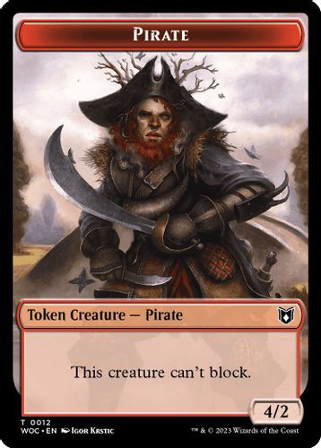 WOCTOK-0011//12 Faerie Rogue // Pirate Double-Sided Token