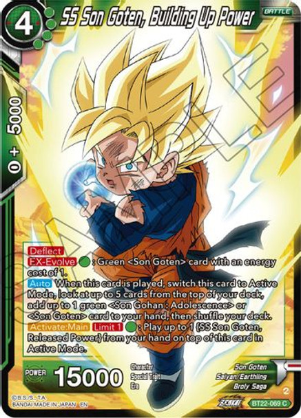 BT22-069C SS Son Goten, Building Up Power