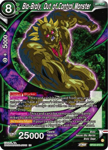 BT22-072C Bio-Broly, Out of Control Monster