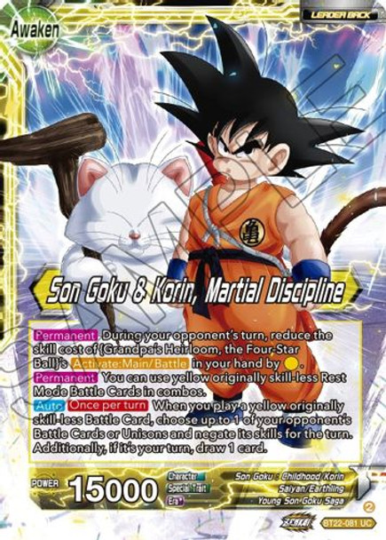 BT22-081UC Son Goku // Son Goku & Korin, Martial Discipline