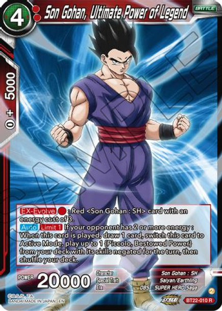 BT22-010R Son Gohan, Ultimate Power of Legend (Foil)