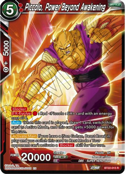 BT22-015R Piccolo, Power Beyond Awakening (Foil)