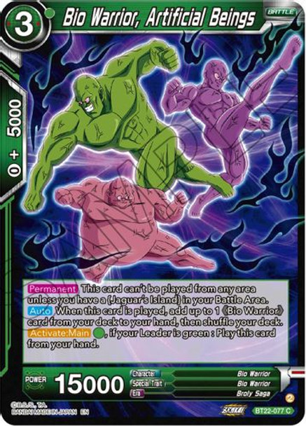 BT22-077C Bio Warrior, Artificial Beings (Foil)