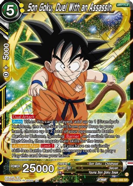 BT22-088SR Son Goku, Duel With an Assassin (Foil)