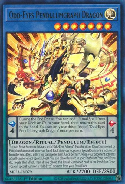 MP23-EN079 Odd-Eyes Pendulumgraph Dragon (Ultra Rare) <1st>