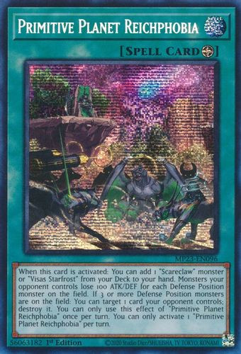 MP23-EN096 Primitive Planet Reichphobia (Prismatic Secret Rare) <1st>