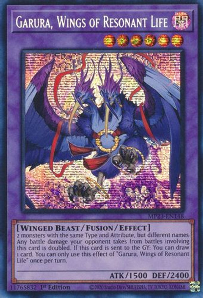 MP23-EN148 Garura, Wings of Resonant Life (Prismatic Secret Rare) <1st>