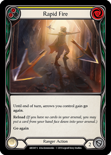 FAB02 ARC-047S Rapid Fire Rainbow Foil (1st ed)