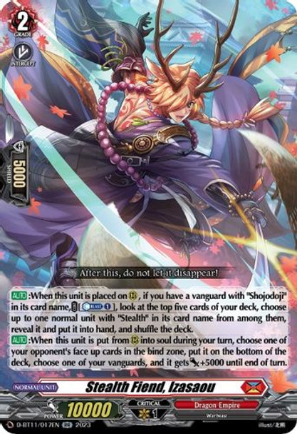 D-BT11/017EN RR Stealth Fiend, Izasaou