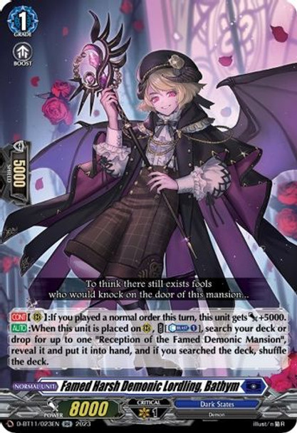 D-BT11/023EN RR Famed Harsh Demonic Lordling, Bathym