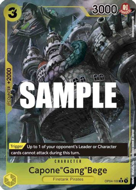 OP04-100R Capone"Gang"Bege (Alternate Art) (Foil)