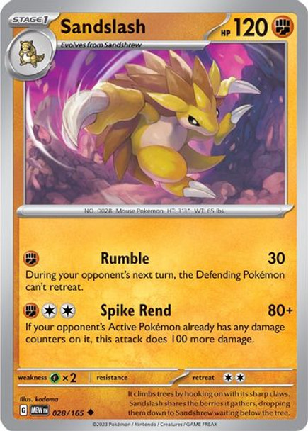 SV3A-MEW-EN-028/193UC Sandslash