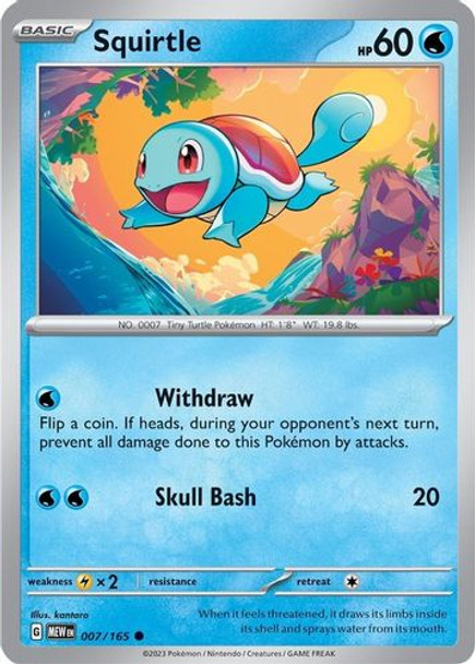 SV3A-MEW-EN-007/193C Squirtle (Reverse Holo)