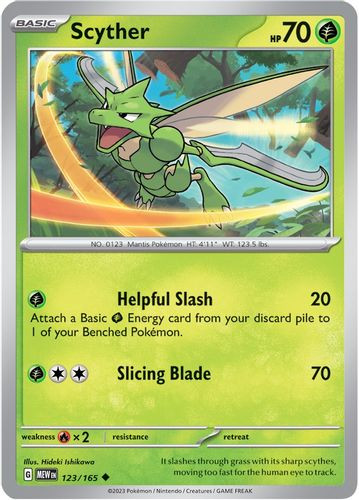 [SV03a][MEW-123/165](UC) Scyther (Reverse Holo)
