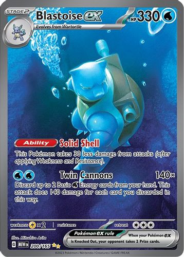 [SV03a][MEW-200/165](GRR) Blastoise ex (Holo)