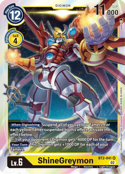 [BT02-041SR] ShineGreymon (RB01 Reprint) (Foil)