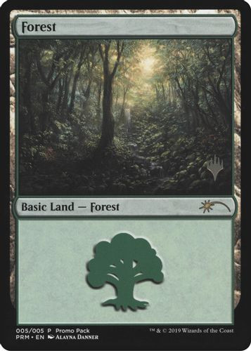 Planeswalker Stamped - Forest-005P