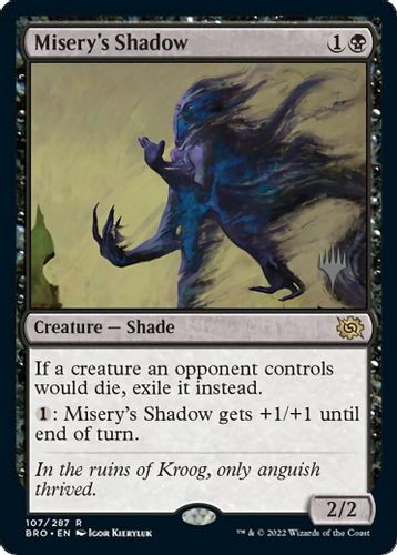 Planeswalker Stamped - Misery's Shadow-107R (Foil)