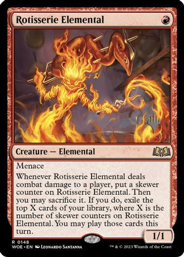 Planeswalker Stamped - Rotisserie Elemental-148R (Foil)