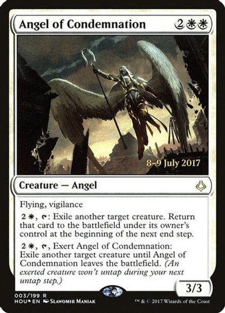Prerelease Stamped - Angel of Condemnation-003R (Foil)