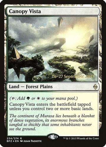 Prerelease Stamped - Canopy Vista-234R (Foil)