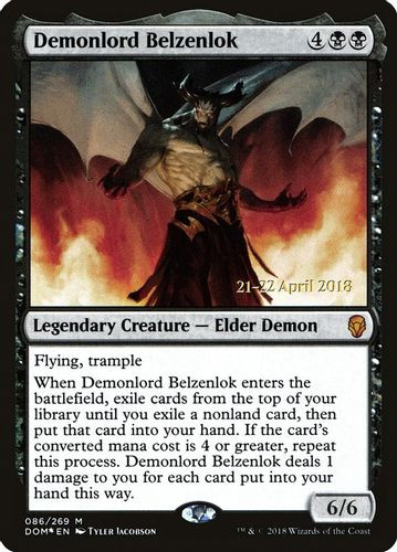Prerelease Stamped - Demonlord Belzenlok-086M (Foil)