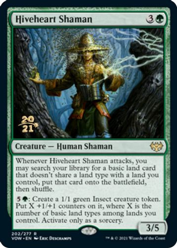Prerelease Stamped - Hiveheart Shaman-202R (Foil)