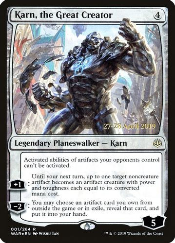 Prerelease Stamped - Karn, the Great Creator-001R (Foil)