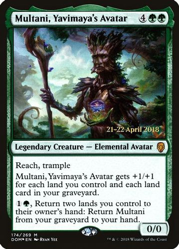 Prerelease Stamped - Multani, Yavimaya's Avatar-174M (Foil)